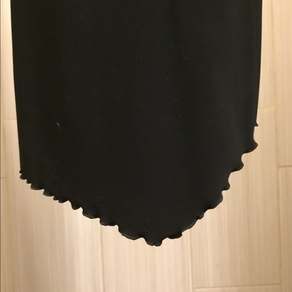 Gorgeous Black Dress!! Black Lace Top Evening Dress w/ Cut-out Back - Picture 7 of 7